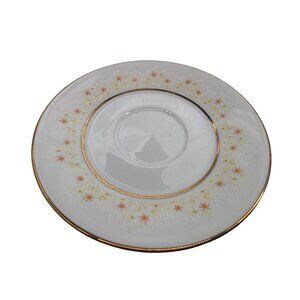 Noritake Augusta Saucer‎ 5.5" Floral Gold Trim Porcelain Japan